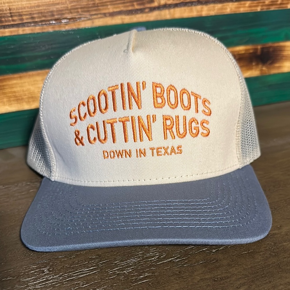 Amigo “Scootin’ Boots” In Texas Trucker Hat